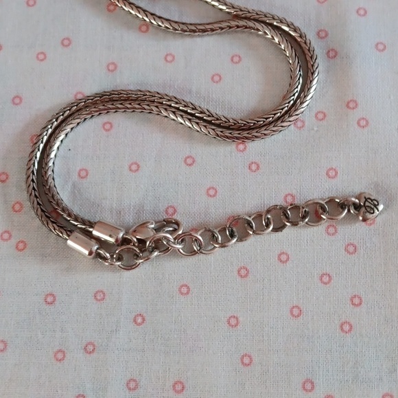 Brighton Amber and Silver Heart Wheat Chain Necklace - Picture 11 of 12